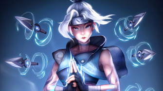 Jett Kunai Knife Valorant Wallpaper 4k Pc Desktop 5820a