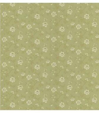 Cottage Floral Sage Stencil Wallpapercottage