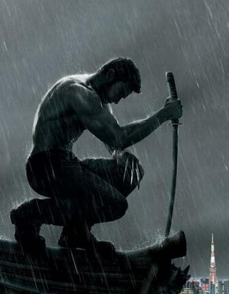 Galaxy Note HD Wallpaper The Wolverine Logan In Rain