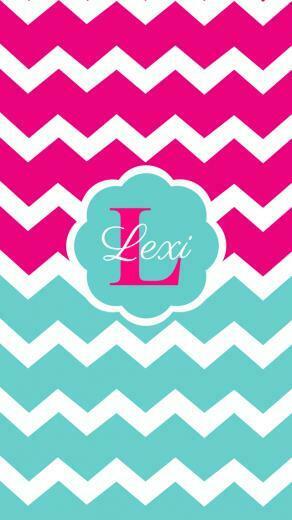 The Sassy Prep Monogram iPhone Wallpaper App