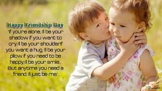 Cute Boy Kissed Friendship Day HD Wallpaper
