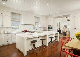 Beadboard Ceiling Transitional Kitchen Dillon Kyle Architecture