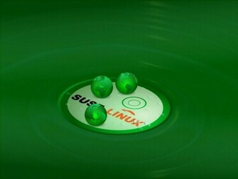 Wallpaper Suse Linux Background With Green Party On Desktop