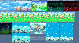 Kirby Super Star Ultra Dyna Blade Background
