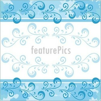 Blue And White Floral Background