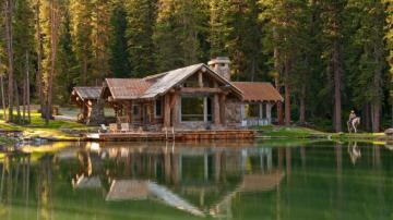 Log Cabin Wallpaper Wood In The Woods HD