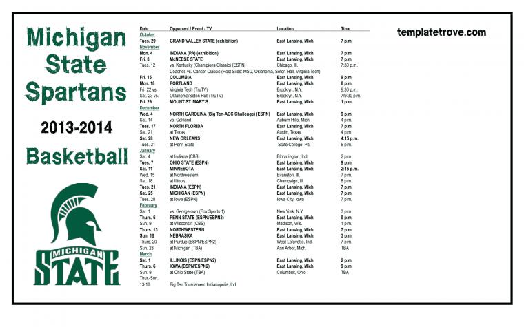 College Basketball Desktop Wallpaper Schedules