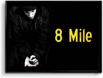 Eminem Mile Movie Paper Print Gaming Minimal Art Typography