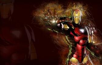 Wallpaper Fantasy Armor Iron Man Marvel Comics Digital Art