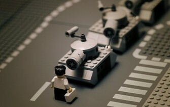 Wallpaper Road Lego Tank Tanks Black White Man