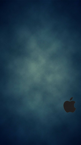 iPhone Blue Wallpaper Black Logo By Simplewallpaper