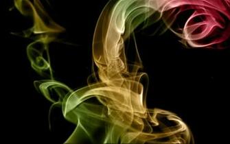 Colorful Candle Smoke Wallpaper Wide HD