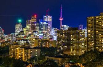 Skylines Jasonwilde Toronto Skyline From A Rooftop Terrace