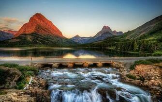 Magical Mountain Lake Windows Wallpaper X