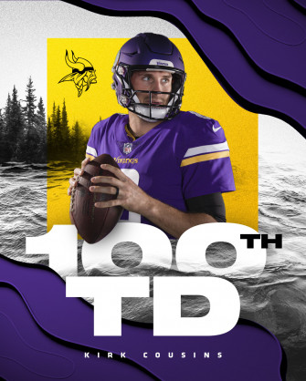 Minnesota Vikings On X 100th Td Pass As A Viking For Captain