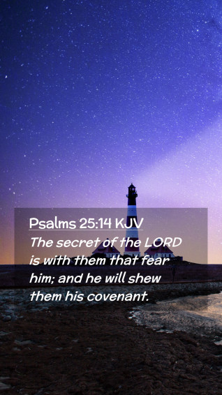 Psalms Kjv Mobile Phone Wallpaper The Secret Of Lord