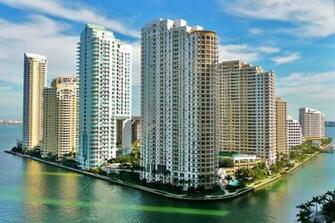 Home Building Skyscrapers Island HD Desktop Wallpaper