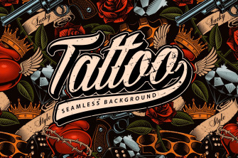Tattoo Seamless Background Wallpaper