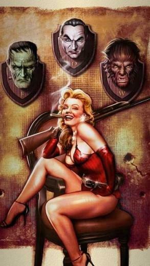 Had To Share My Pin Up Girl Wallpaper For Z30 And Z10 Halloween Pinup