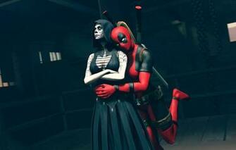 Wallpaper Death Hood Makeup Marvel Comics Lady Deadpool