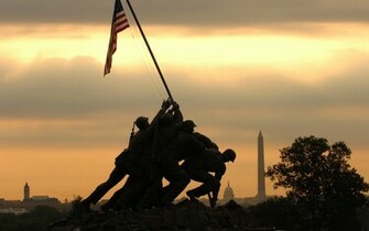 Marine Corps War Memorial Iwo Jima Computer Desktop Wallpaper