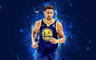 Wallpaper 4k Klay Thompson Abstract Art Basketball