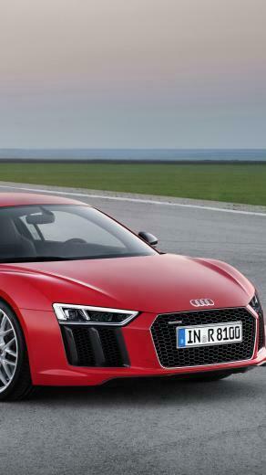 Audi R8 V10 Red Wallpaper Background Sony