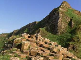 Giants Causeway County Antrim Ireland Mountain Stones Stock