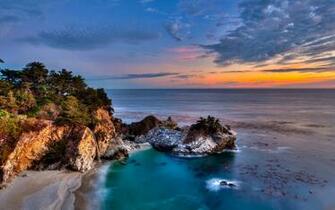 Wallpaper California Julia Pfeiffer Burns State Park Rocks