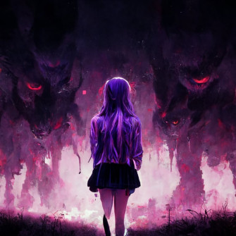 Prompthunt Purple Beautiful Its Danger But So Bad Anime