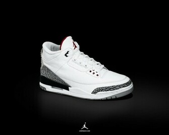 Kickz Jordans Retro Iii Wit Wallpaper