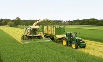 Photo Tractor Agricultural Machinery Combine Harvester Krone Big M