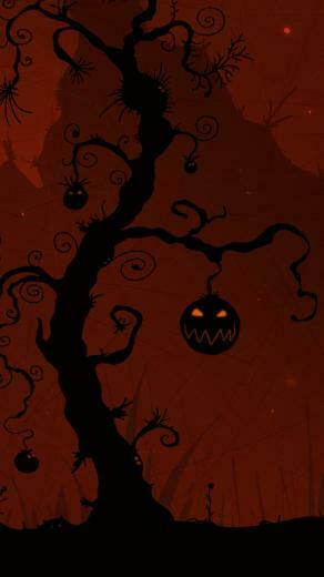 Halloween Tree Wallpaper Sc Smartphone