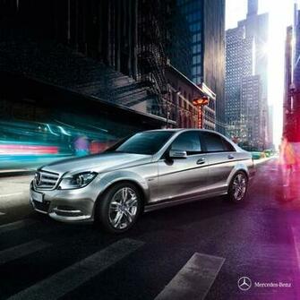 Mercedes Benz C Class Coupe iPad Wallpaper