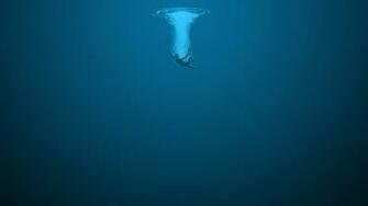 Abyss Artwork Drowning Lonely Minimalistic Wallpaper