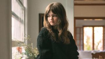 American Actress Ciara Bravo In A Black Sweater Desktop Wallpaper