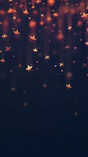 Golden Falling Stars iPhone Wallpaper