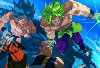 Goku Vegeta Vs Broly HD Wallpaper Background Image