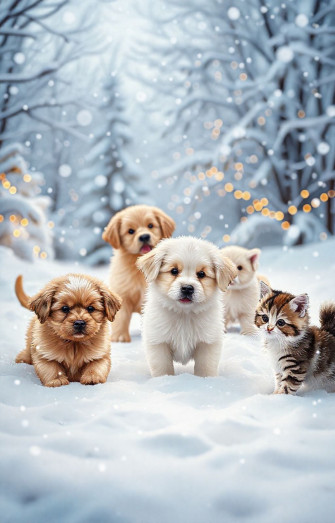 Winter Pet Wallpaper
