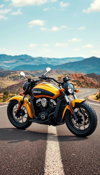 Indian Motorcycle Scout Phone Wallpaper