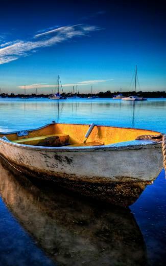 Docked Wooden Boat iPhone Plus HD Wallpaper Ipod