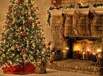 General Wallpaper Inscription Colorful Christmas
