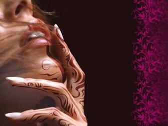 Tattoo Motifs Background For Powerpoint Beauty Ppt