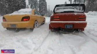 Subie Impreza Wrx Rsti Swap Snow Drift Subaru