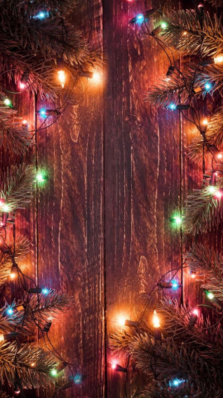 Christmas Tree Lights iPhone Wallpaper HD In