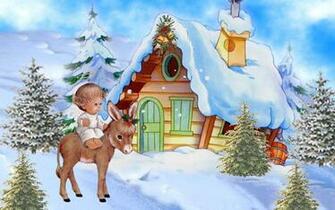 Little Christmas Angel Wallpaper HD