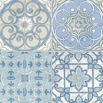 This Wallpaper Is Inspired By Vintage Spanish Tiles Americanblinds