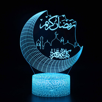 Ramadan Home Decoration Led 3d Touch Lamp Eid Mubarak