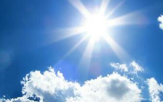Blue Sky Sunny Wallpaper Desktop Background Scenery