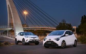 Wallpaper Toyota Aygo C Hr White Automobile